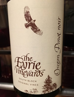 The Eyrie Vineyards Pinot Noir Oregon USA